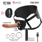Fetish Submissive Cyber Strap - Arnês Com Dildo E Bala Controle Remoto Tecnologia Watchme L