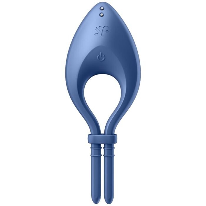 Satisfyer - Aplicativo Vibrador De Anel Bullseye Azul - Image 2