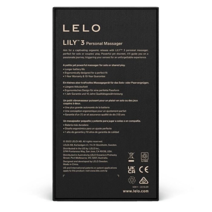 Lelo - Lily 3 Massager Pessoal - Roxo - Image 4
