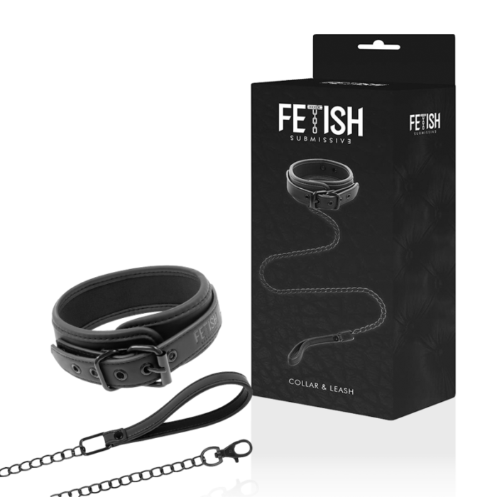 Fetish Submissive - Colar De Corrente Com Forro De Noprene - Image 2