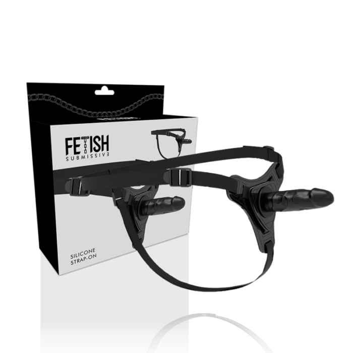 Fetish Submissive Harness - Silicone Preto Realista 15 Cm - Image 2