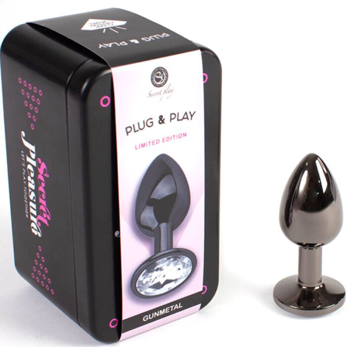 Secretplay - Plug Anal De Gunmetal Tamanho Pequeno 7 Cm - Image 2