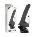 Basecock - Vibrador De Controle Remoto Realista Preto 19 Cm -O- 4 Cm