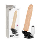 Basecock - Vibrador Realístico Controle Remoto Natural 21 Cm -O- 4 Cm