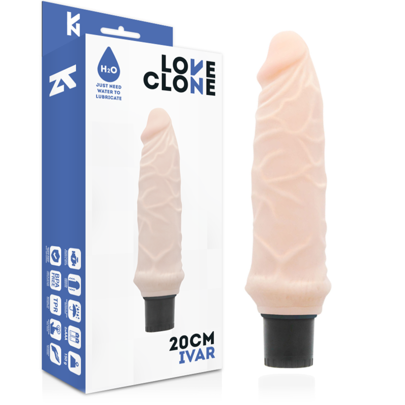 img_143679_4f1811f14b8dacd44105a28f2a7cddd6_1 Loveclone - Vibrador Auto Lubrificante Ivar 20 Cm -O- 3.7 Cm - Image 1