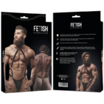 Fetish Submissive Attitude - Arnês De Couro Ecológico Masculino Com Tiras Jogadoras - Image 2