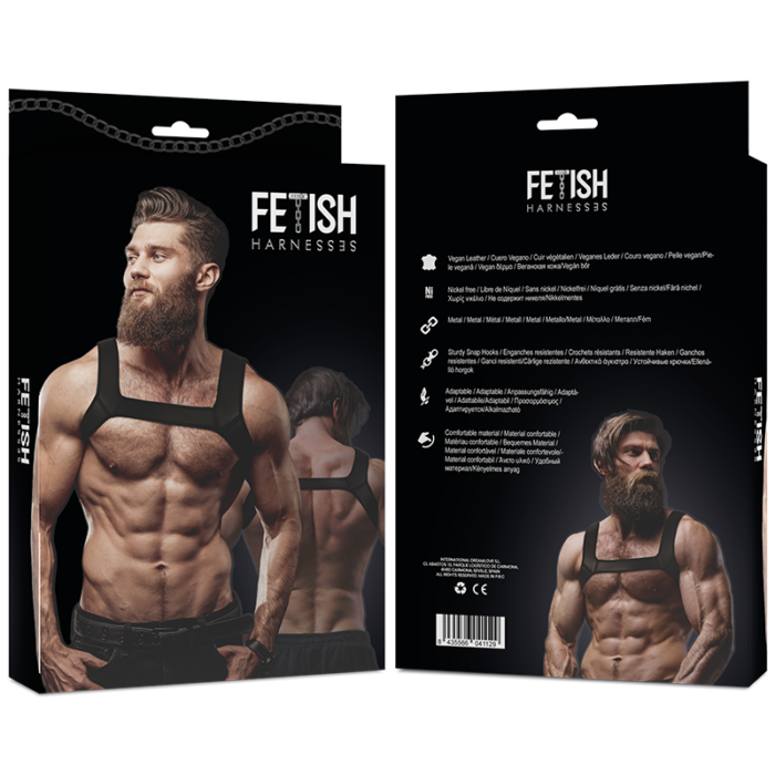 Fetish Submissive Attitude - Arnês De Peito De Neoprene Para Homens Tamanho M - Image 2