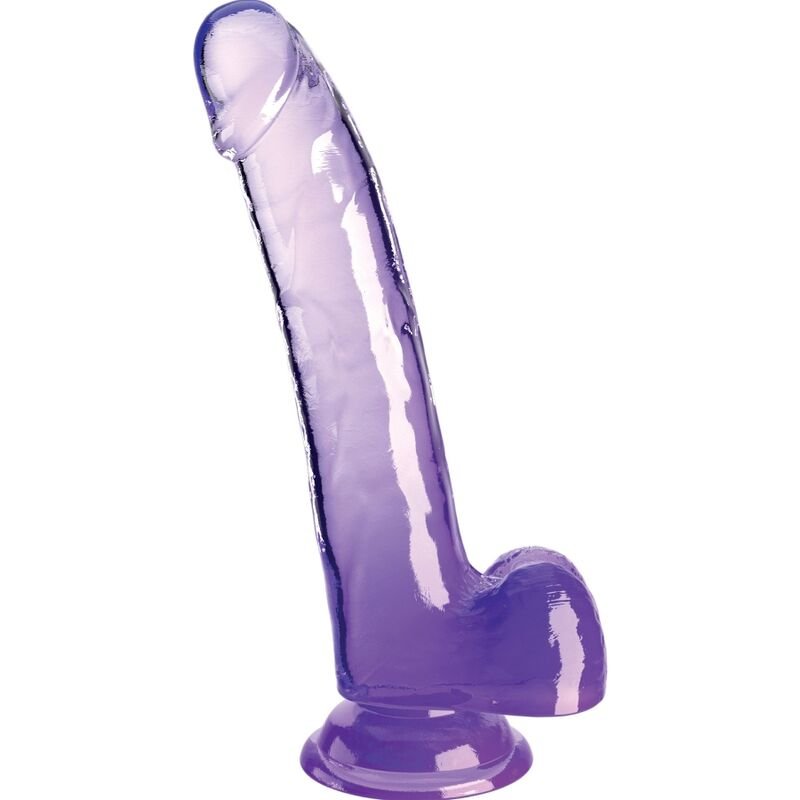 img_156277_4ac0084c4073c2f370d2c5c3e7a6d3d6_1 King Cock - Clear Dildo Com Testículos 20.3 Cm Roxo - Image 1
