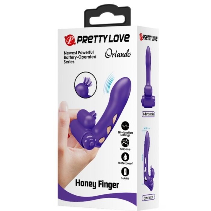Pretty Love - Capa De Dedo Vibrador Roxo Orlando - Image 9