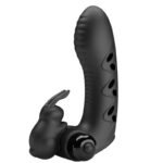 Pretty Love - Capa De Dedo Vibrador De Coelho Preto Vance - Image 5