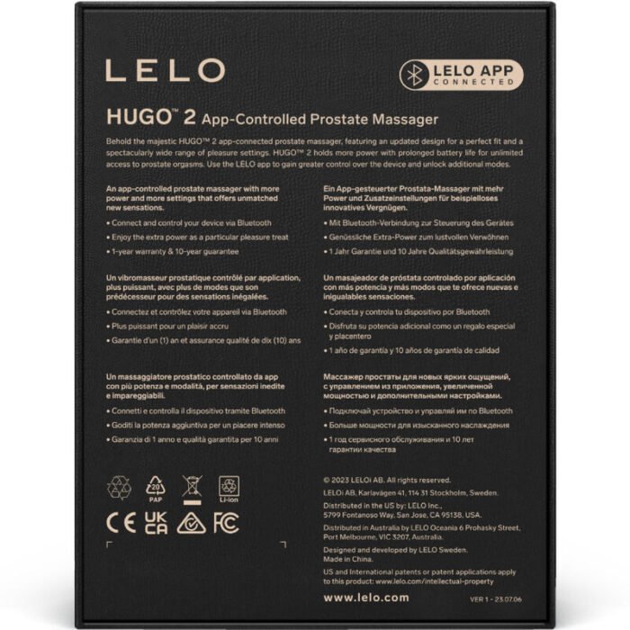 Lelo - Massageador De Próstata Hugo 2 Preto - Image 4