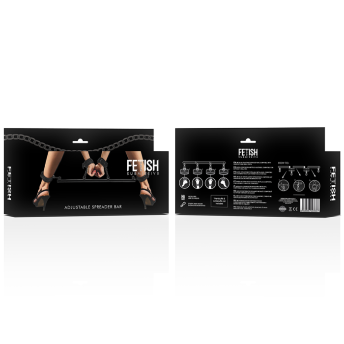 Fetish Submissive Bondage - Barra Separadora Ajustável 4 Peças - Image 7