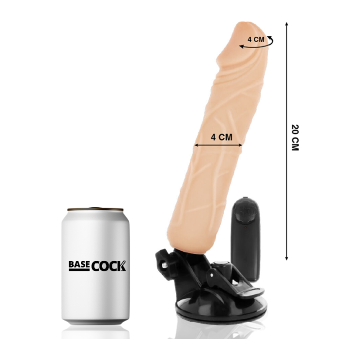 Basecock - Vibrador De Controle Remoto Natural Realista 20 Cm -O- 4 Cm - Image 2