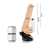 Basecock - Vibrador Realista Controle Remoto Natural Com Testículos 19.5 Cm -O- 4 Cm - Image 2