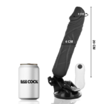 Basecock - Vibrador De Controle Remoto Realístico Preto 20 Cm -O- 4 Cm - Image 2