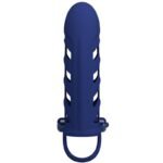 Pretty Love - Altaf Anel Vibrador Com Bainha De Silicone Azul - Image 5
