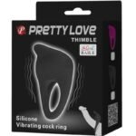 Pretty Love - Thimble Anel Vibrador Preto - Image 8