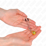 Kink - Pinças De Bino Finas Ouro 7 Cm - Image 3