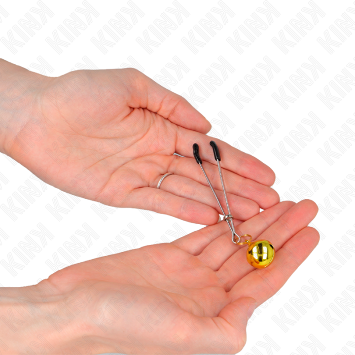 Kink - Pinças De Bino Finas Ouro 7 Cm - Image 3