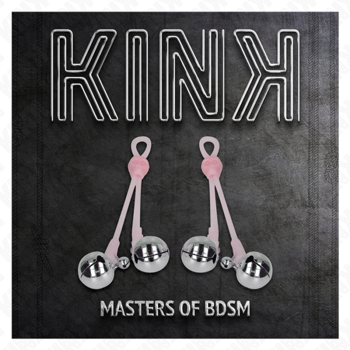 Kink - Pinças De Crânio Luminosas Com Anel Sinos Ajustáveis Rosa / Prata - Image 5