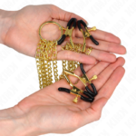 Kink - 4 Pinças De Bico E Clitórito Ajustáveis Ouro - Image 3