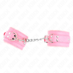 Kink - Pulso Forro De Pele Rosa Com Cinto Rosa Ajustável 17-29 Cm X 6 Cm