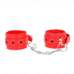 Kink - Pulso Vermelho Com Inserção De Coração Preto Ajustável 21-28 Cm X 5,5 Cm