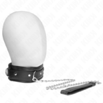 Kink - Colar Com Esponja Alça De Imitação De Couro Modelo 3 Ajustável 37-54 Cm X 3 Cm