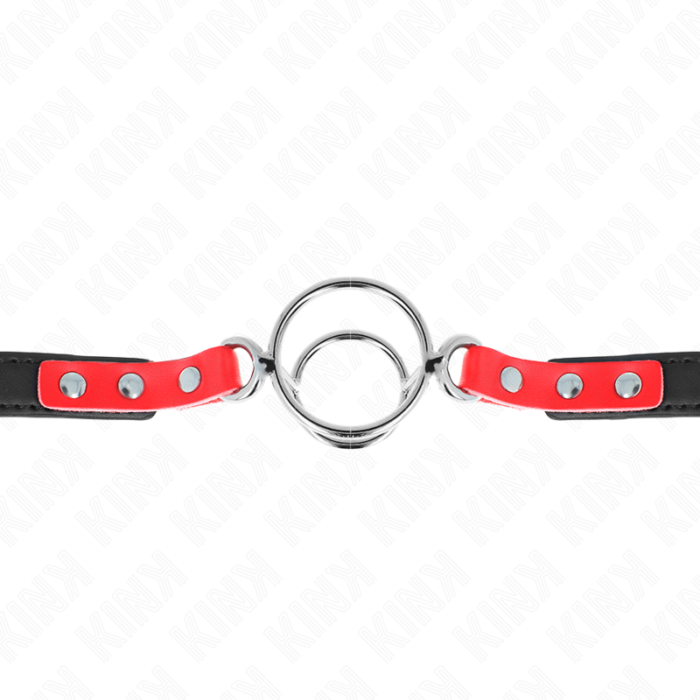 Kink - Gag Com Múltiplos O-Rings 4 / 4,8 Cm Vermelho 38 X 56 Cm - Image 4