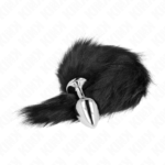 Kink - Plug Anal Tamanho M 8 X 3,5 Cm Com Cauda Sintética 40 Cm Preto - Image 2