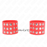 Kink - Pulso Com Snap Fasten Vermelho Ajustável 19-24 Cm X 5,5 Cm