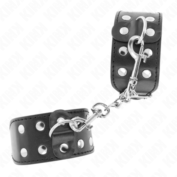 Kink - Pulseiras Com Linha Dupla De Pregos Ajustáveis Pretos - Image 2