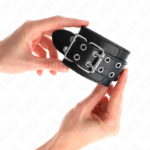 Kink - Punhos Com Fivela Dupla Preto Ajustáveis 19-26 Cm - Image 3