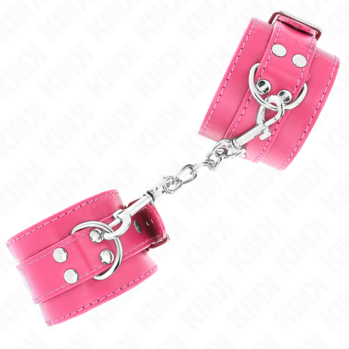 Kink - Punhos Raspberry Rose Com Forro Raspberry Rose Ajustável 20-28 Cm X 5,5 Cm - Image 2
