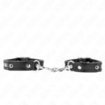 Kink - Mini Pulseiras Pretas Com Pregos Ajustáveis 16-22 Cm X 2 Cm