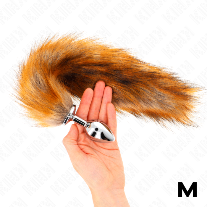 Kink - Plug Anal Tamanho M 8 X 3,5 Cm Com Cauda Sintética 40 Cm Marrom - Image 2