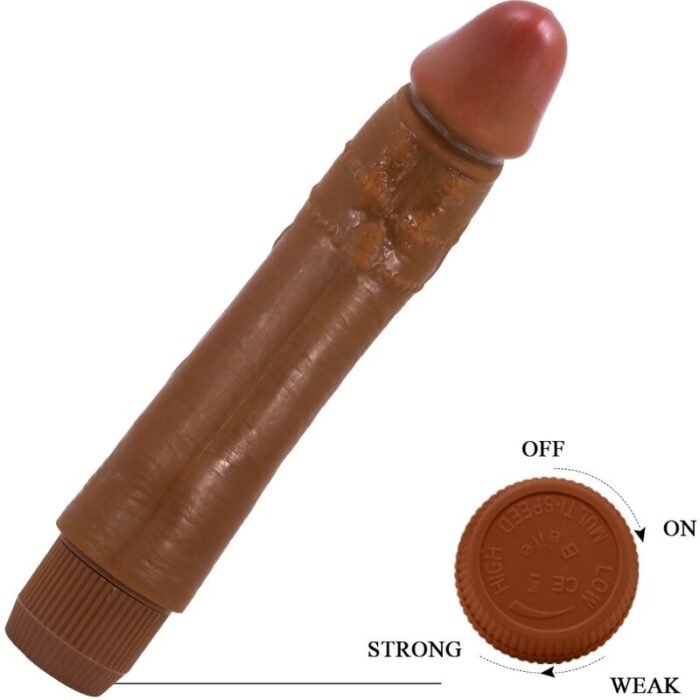 Baile - Vibrador Realista Dybbuk 24 Cm Mulato - Image 5