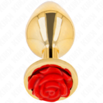 Kink - Plug Anal Ouro Rosa Vermelho Tamanho S
