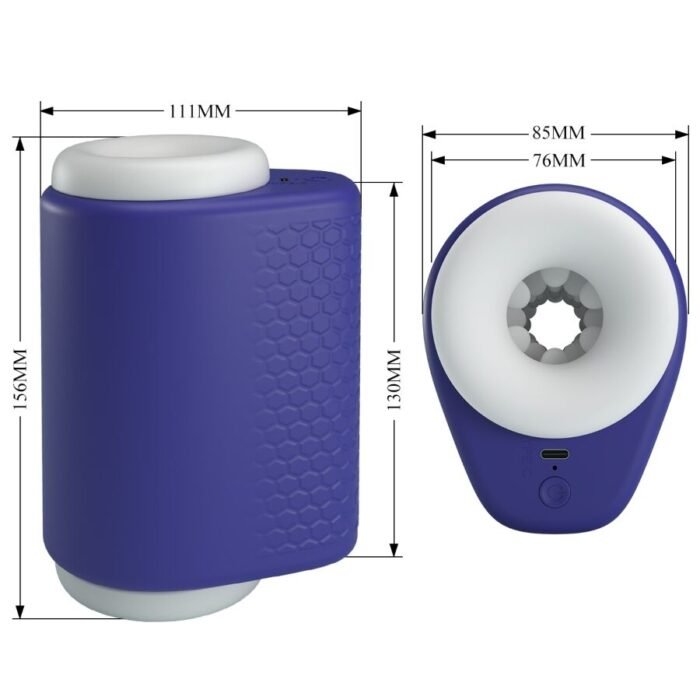 Pretty Love - Dj Lady Masturbador Masculino Com Vibração 5 Ajustes Roxo - Image 9