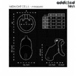 Addicted Toys Locked - Gaiola Peniana Mindnight Cell, Tamanho L - Image 5