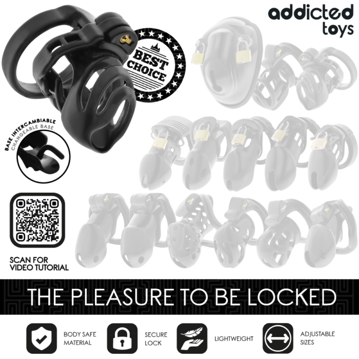 Addicted Toys Locked - Gaiola Para Pênis Com Trava Eterna 9 Cm - Image 7