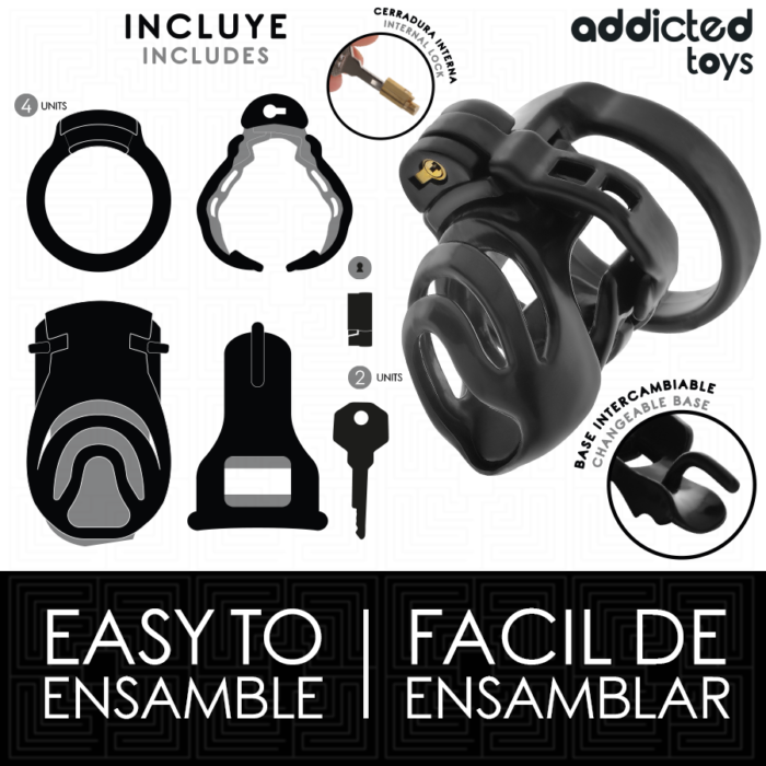 Addicted Toys Locked - Gaiola Para Pênis Com Trava Eterna 9 Cm - Image 4