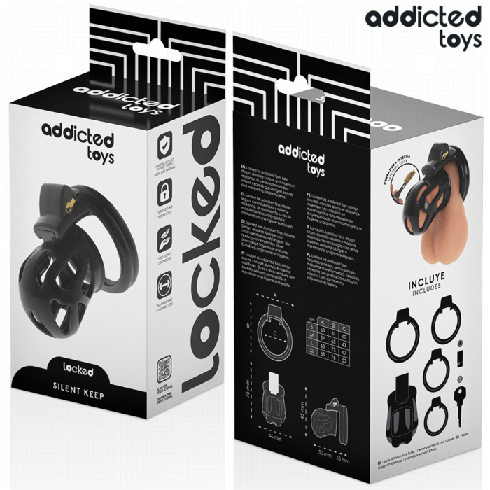 Addicted Toys Locked - Gaiola Para Pênis Silent Keep 7,5 Cm - Image 6