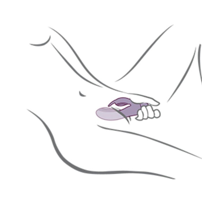 Rocks-Off - Vibrador Glo-Girl Purple Rabbit - Image 5