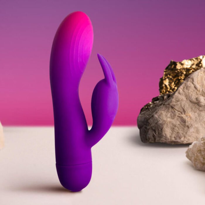 Rocks-Off - Vibrador Glo-Girl Purple Rabbit - Image 3