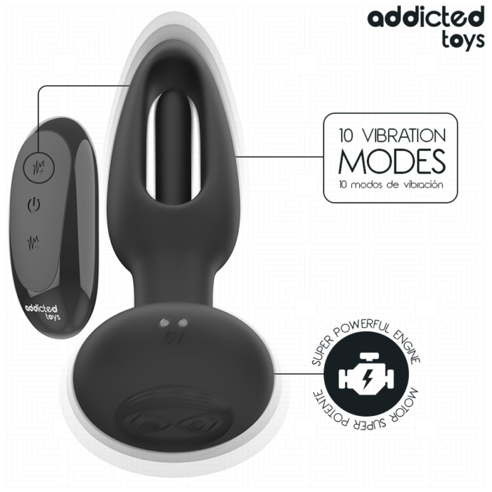 Addicted Toys - Plug Anal Com Língua Vibratória E Controle Remoto - Image 6