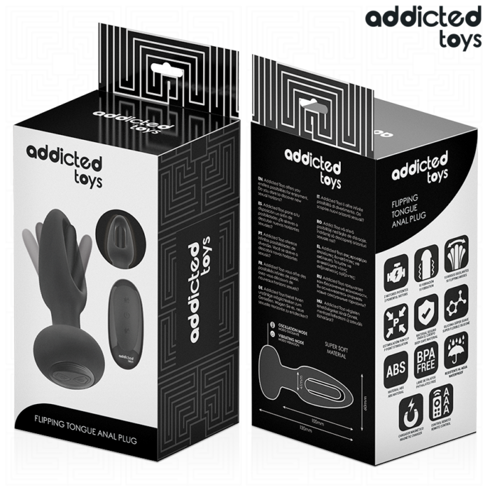 Addicted Toys - Plug Anal Com Língua Vibratória E Controle Remoto - Image 3