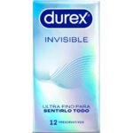 Durex - Preservativos Ultra Finos Invisíveis 12 Unidades