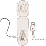 Rocks-Off - Mini Varinha Recarregável Com 16 Funções Vermelha Azaleia - Image 5