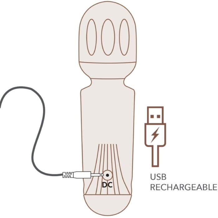 Rocks-Off - Mini Varinha Recarregável Com 16 Funções Vermelha Azaleia - Image 5